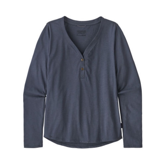 Patagonia Women's Mainstay Henley Long Sleeve Shirt NWT Size XS (Smolder Blue) - Picture 1 of 12